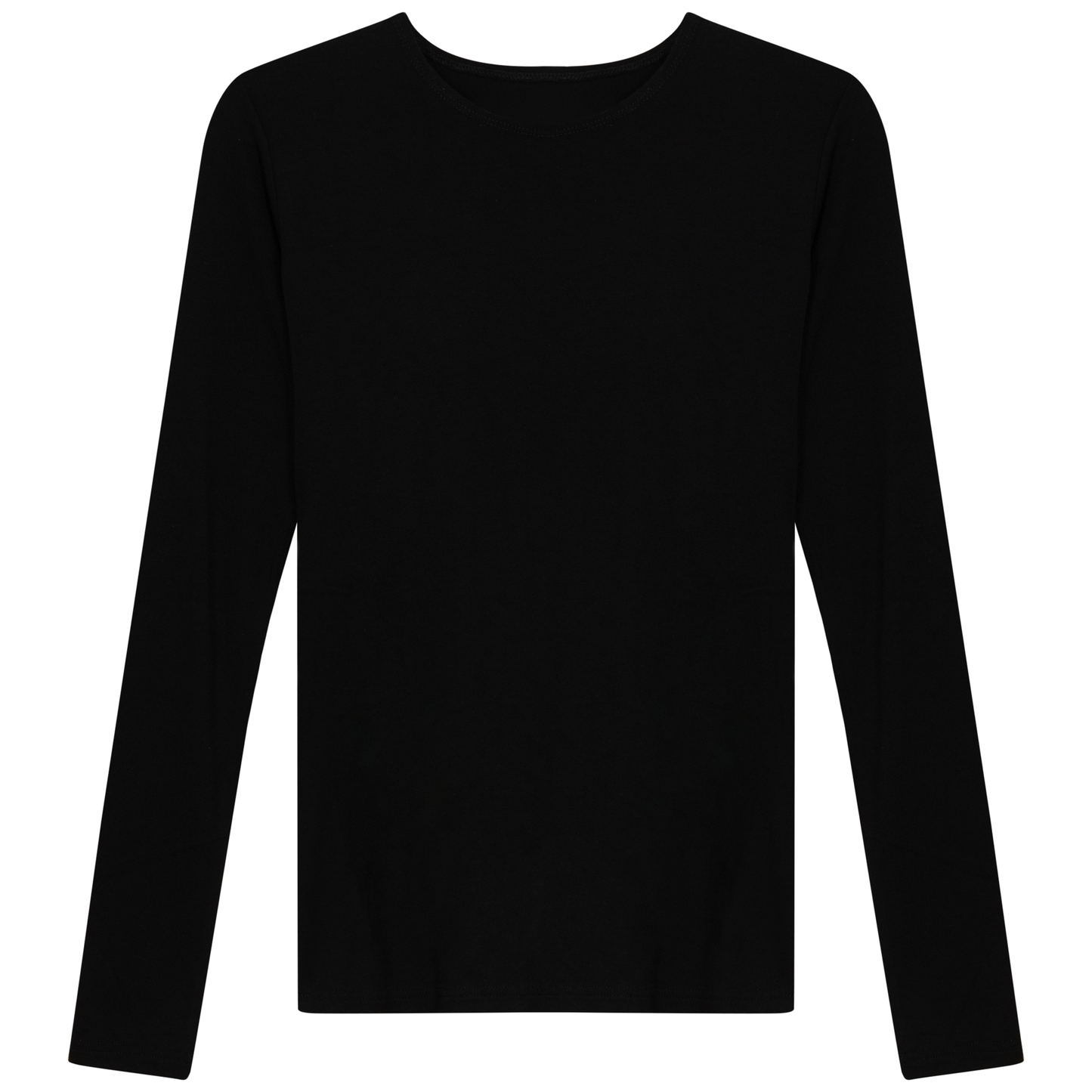 Modal Long Sleeve Shell Jet Black