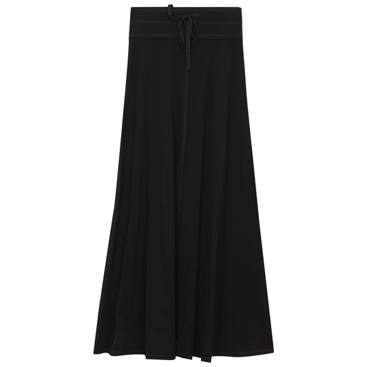 Pull On Rib Skirt Black