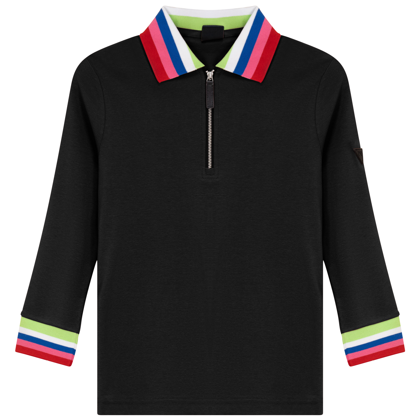 Rainbow Contrast Tee Black