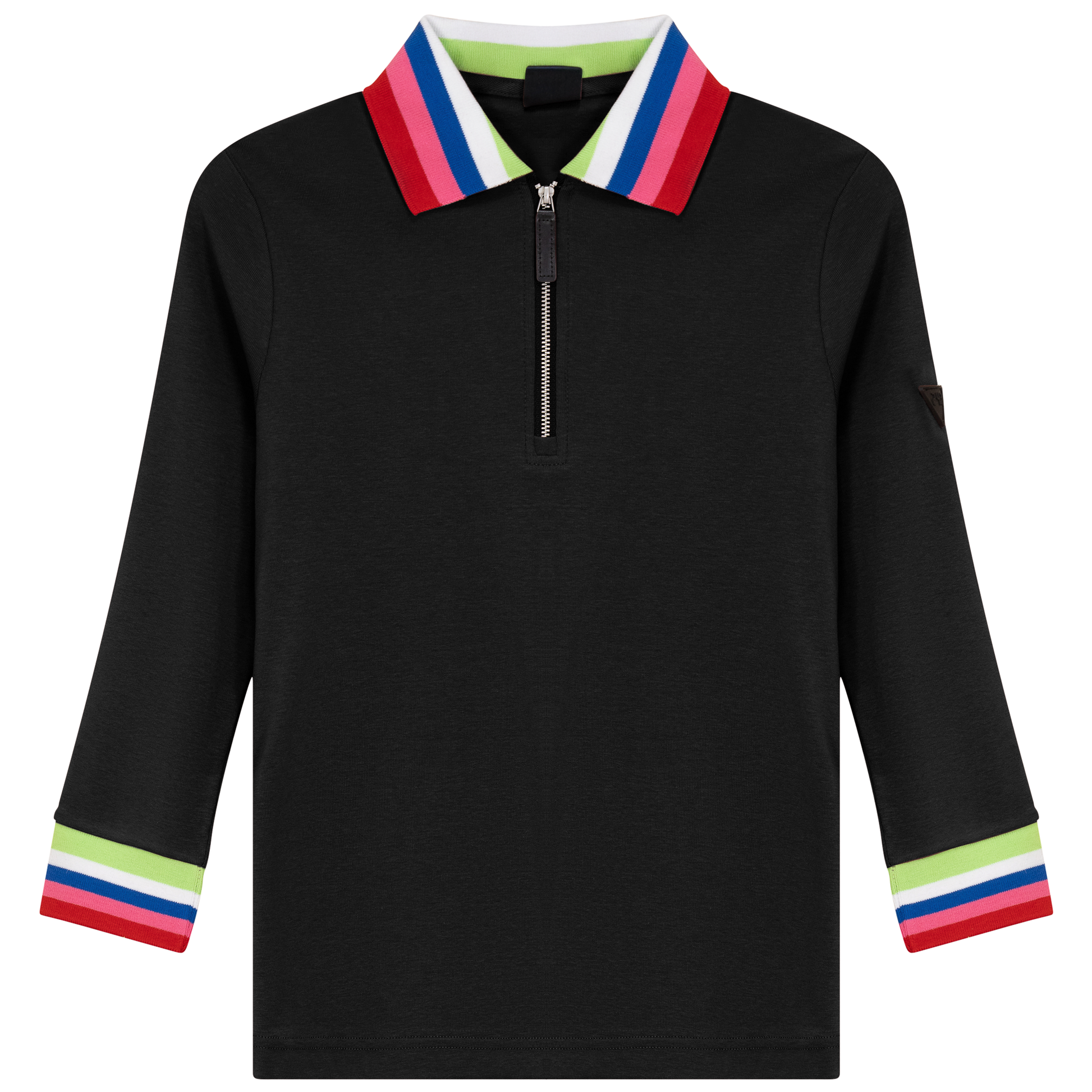 Rainbow Contrast Tee Black