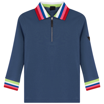 Rainbow Contrast Tee Chambery