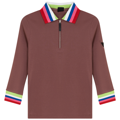 Rainbow Contrast Tee Champagne