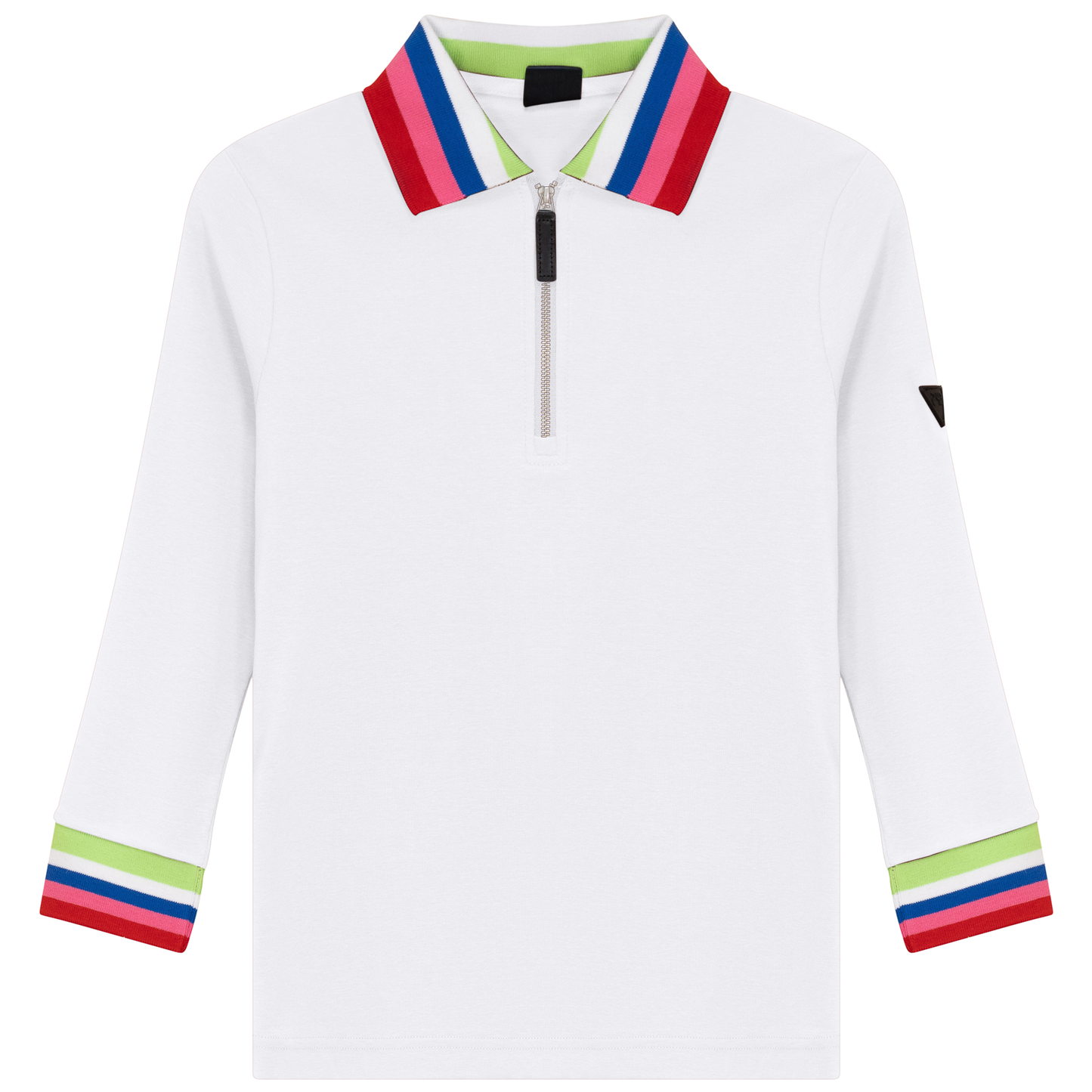 Rainbow Contrast Tee White