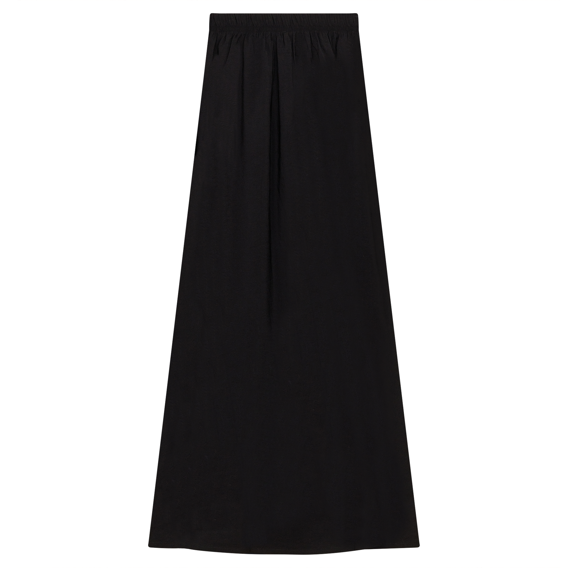 Copper Tencel Maxi Skirt Black