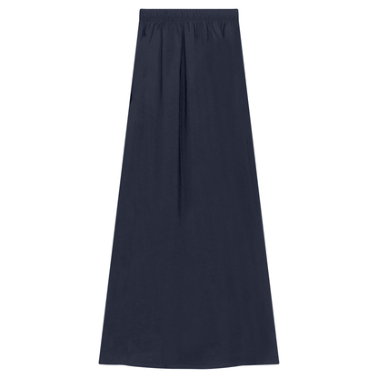 Copper Tencel Maxi Skirt Midnight Blue