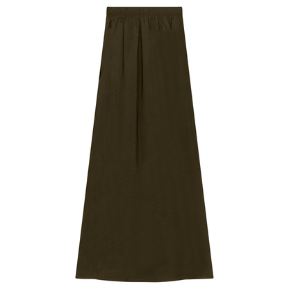 Copper Tencel Maxi Skirt Olive