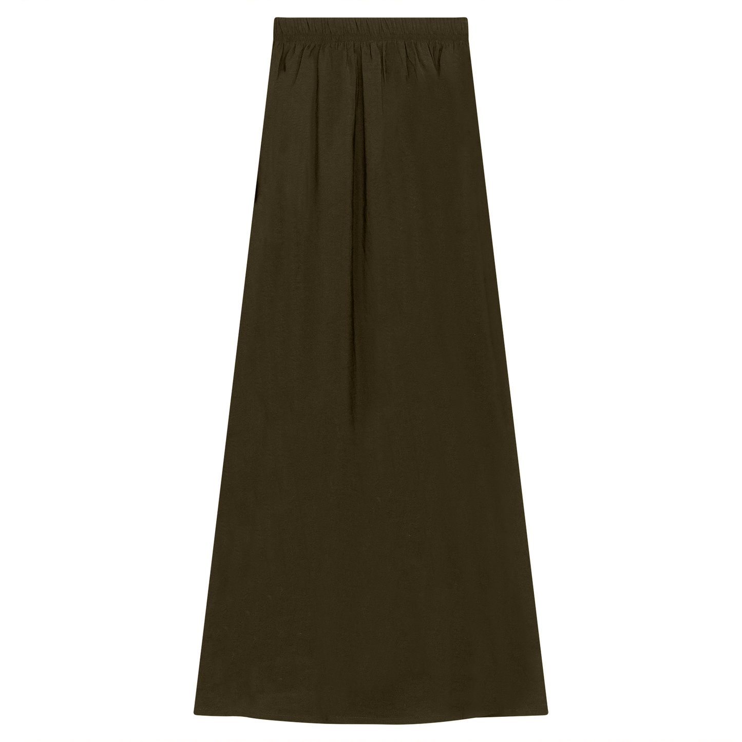 Copper Tencel Maxi Skirt Olive