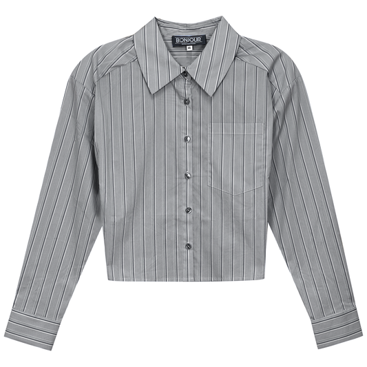 Cropped Stripped Blouse