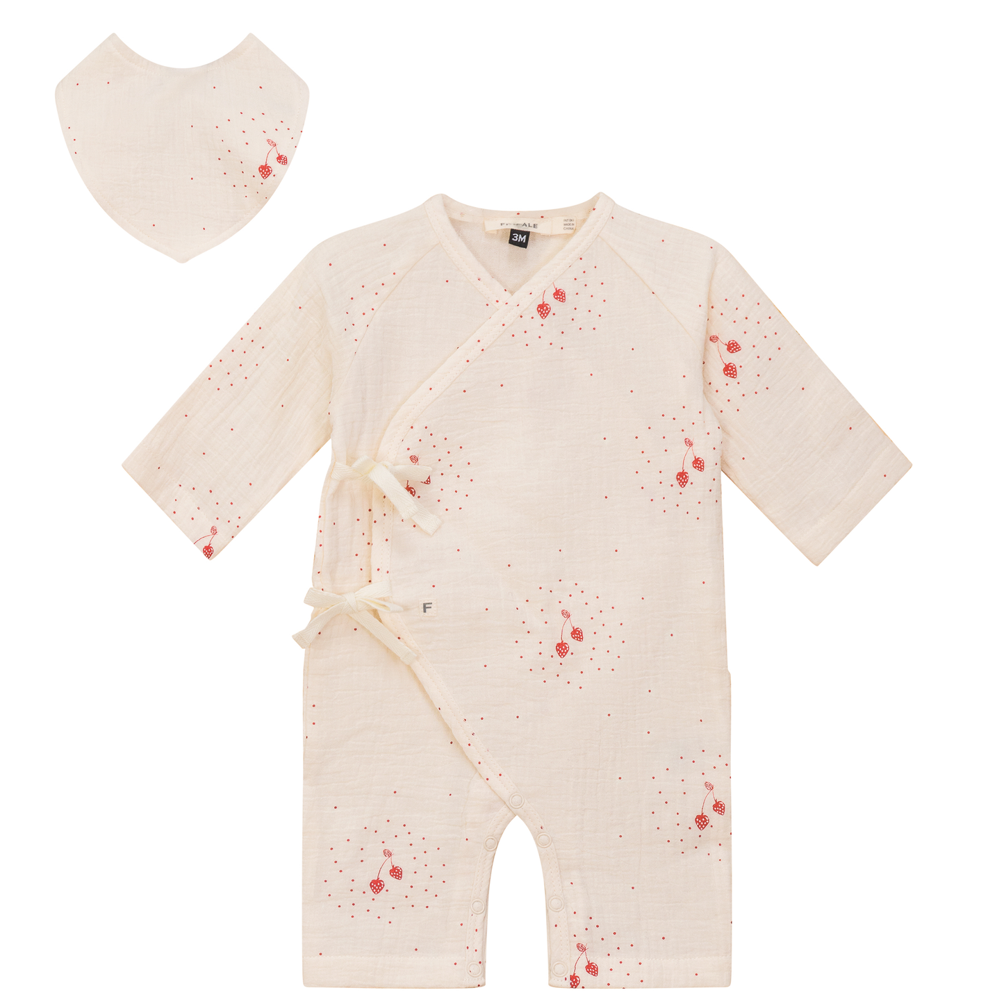 Wrap Muslin Onesie Off White