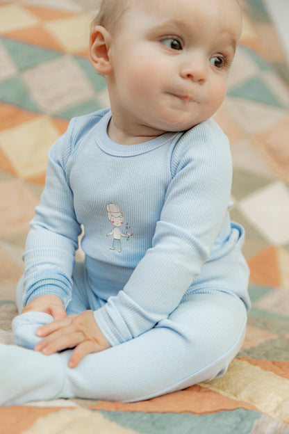 Boy and Girl Print Onesie