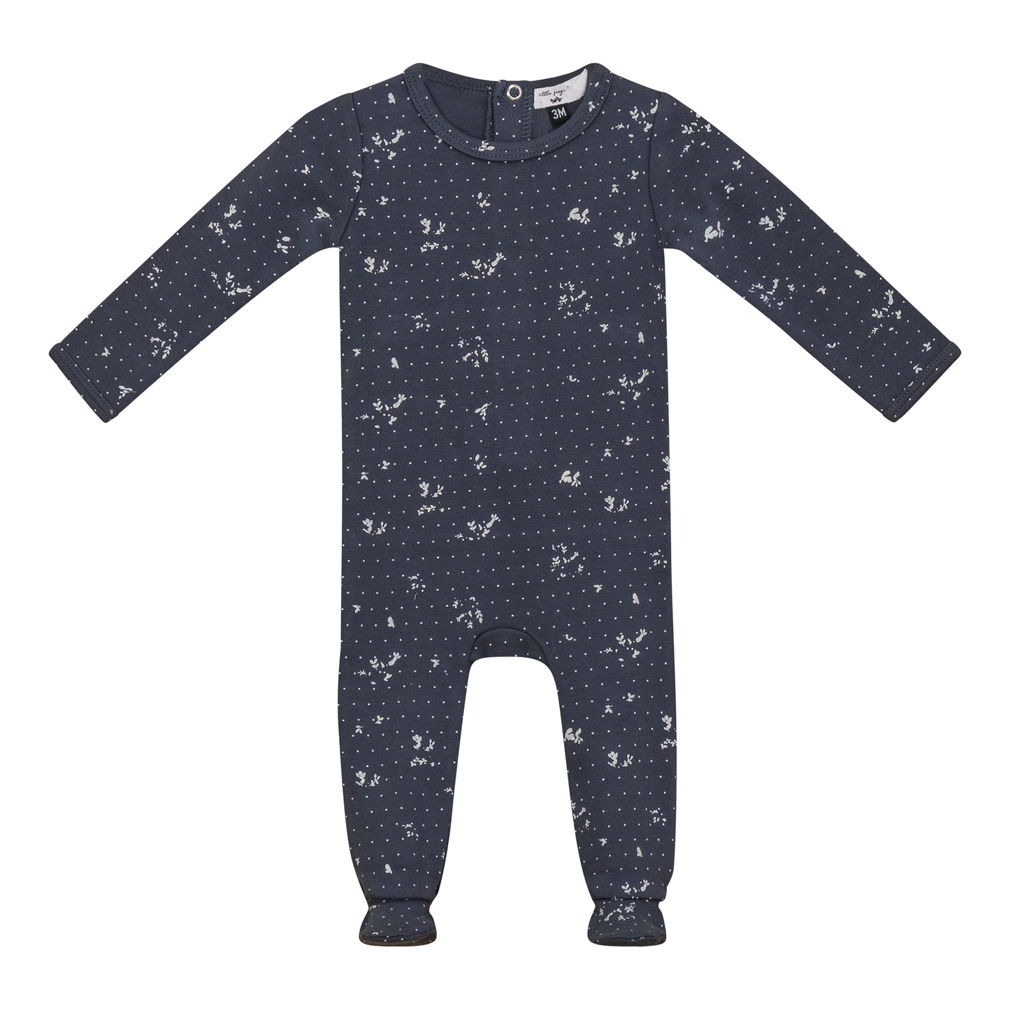 Printed Rib Onesie Light Ink 3 Months
