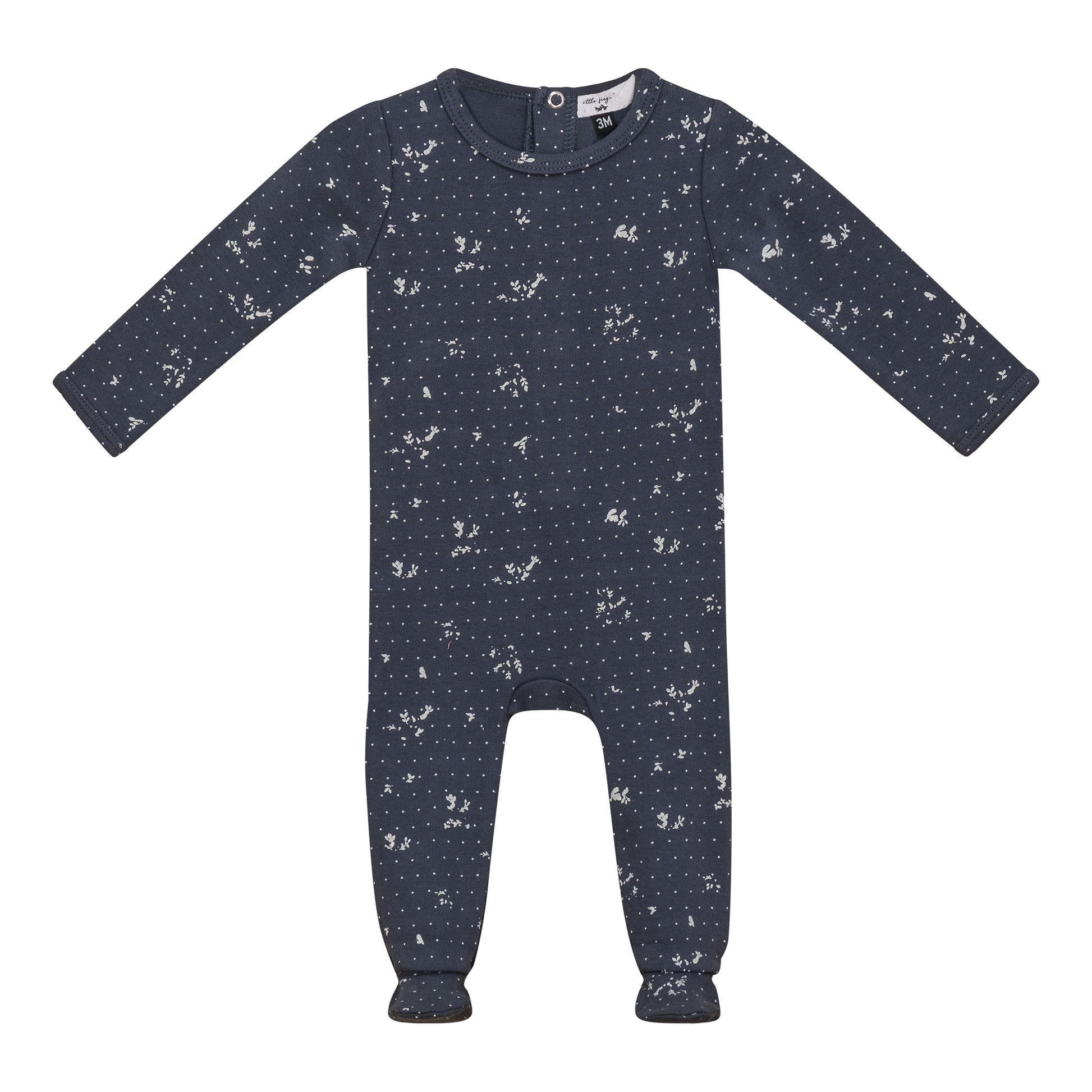 Printed Rib Onesie Light Ink 3 Months