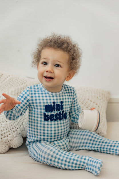 Checkered Mini Bestie Onesie