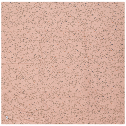 Leaves and Bird Print Swaddle Light Maple One Size