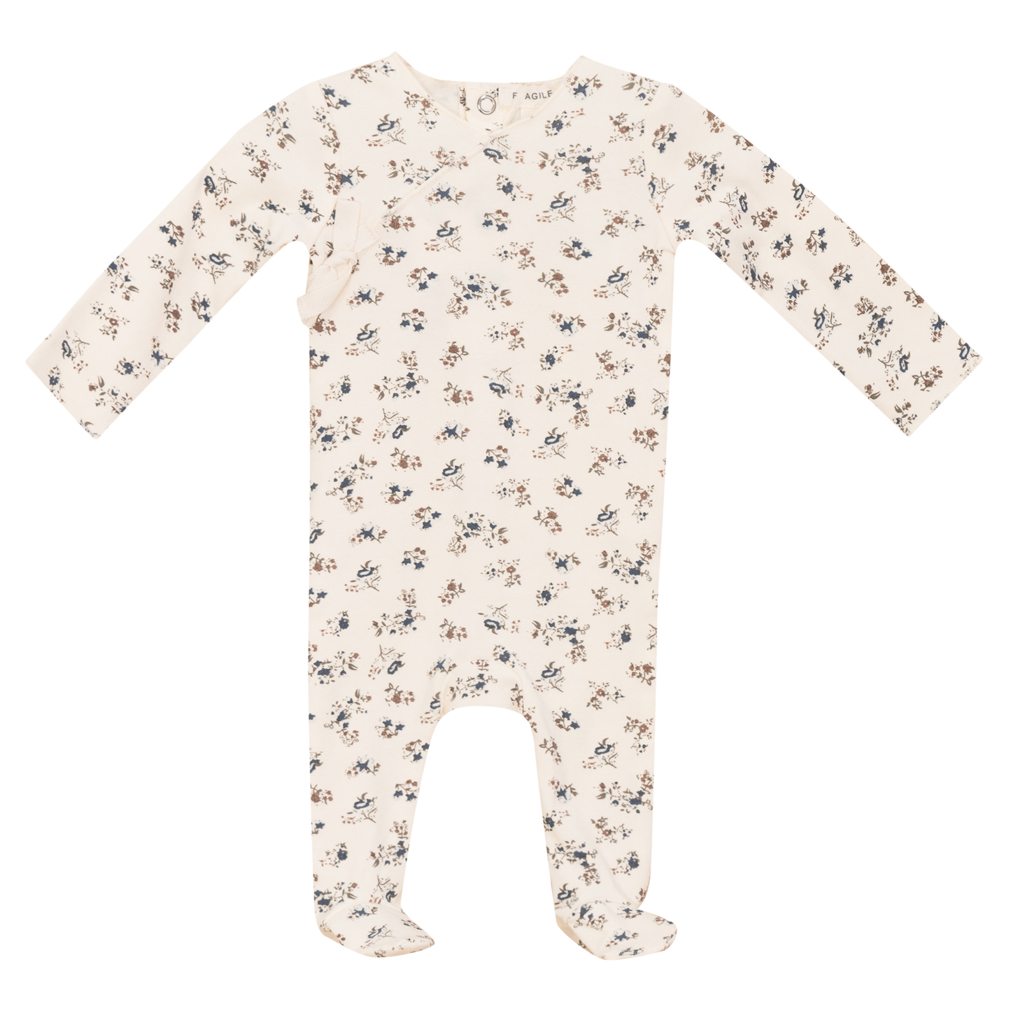 Wrap Printed Onesie Cream