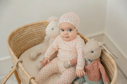 Crinkle Flower Print Onesie Set