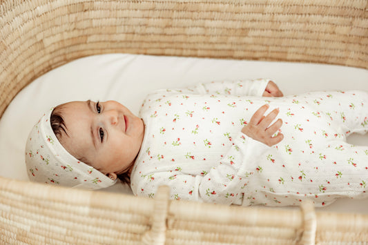 Floral Onesie with Hat
