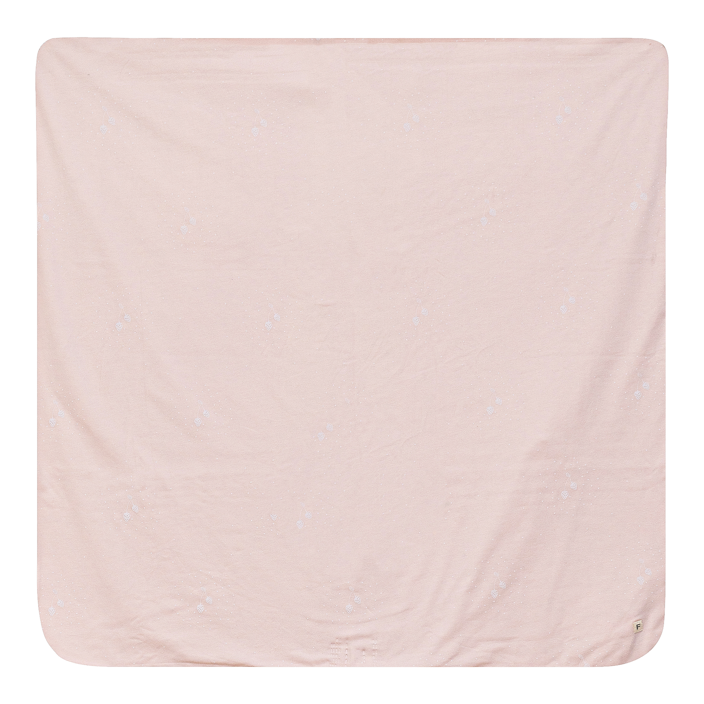 Strawberry and Dot Print Blanket Powder Pink One Size