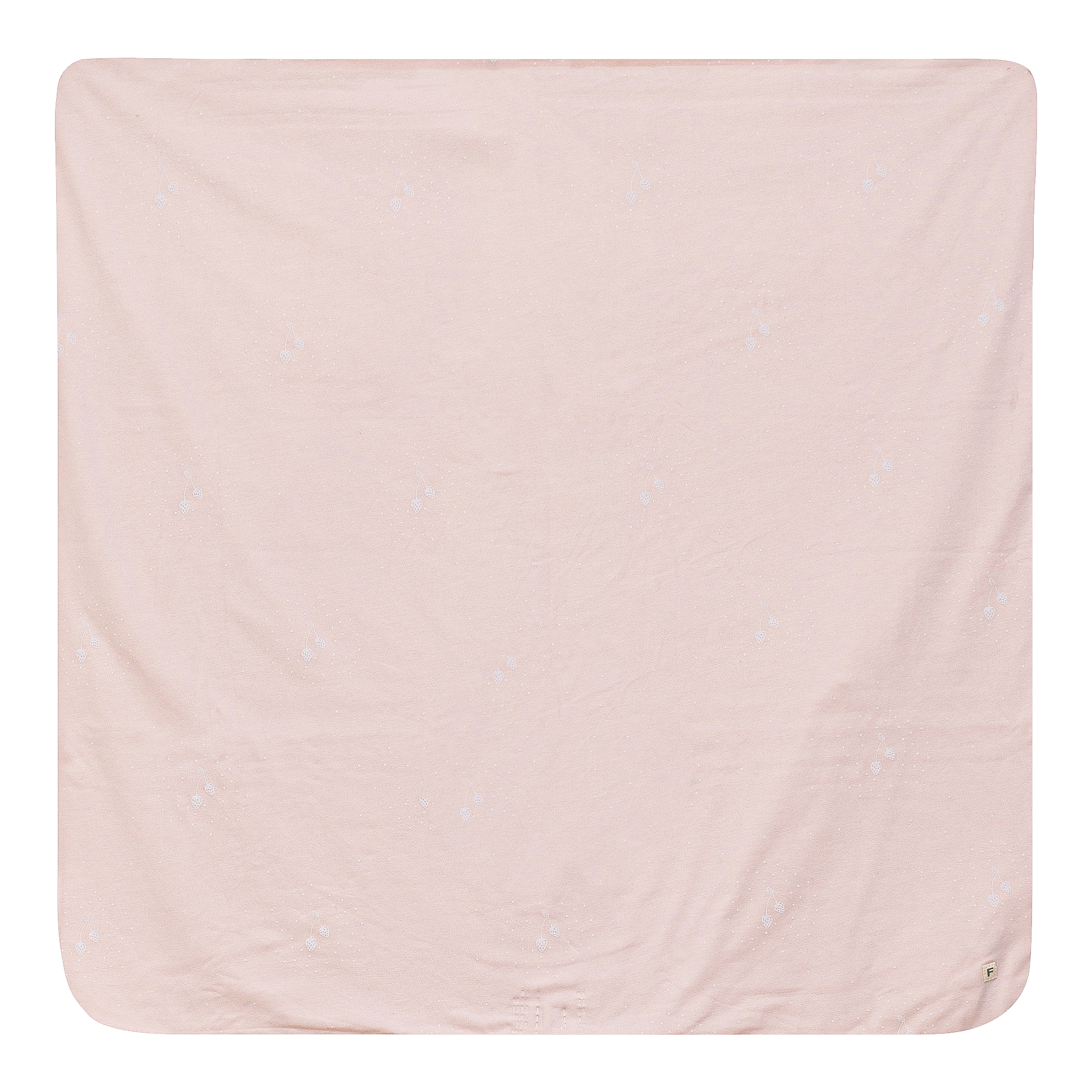 Strawberry and Dot Print Blanket Powder Pink One Size