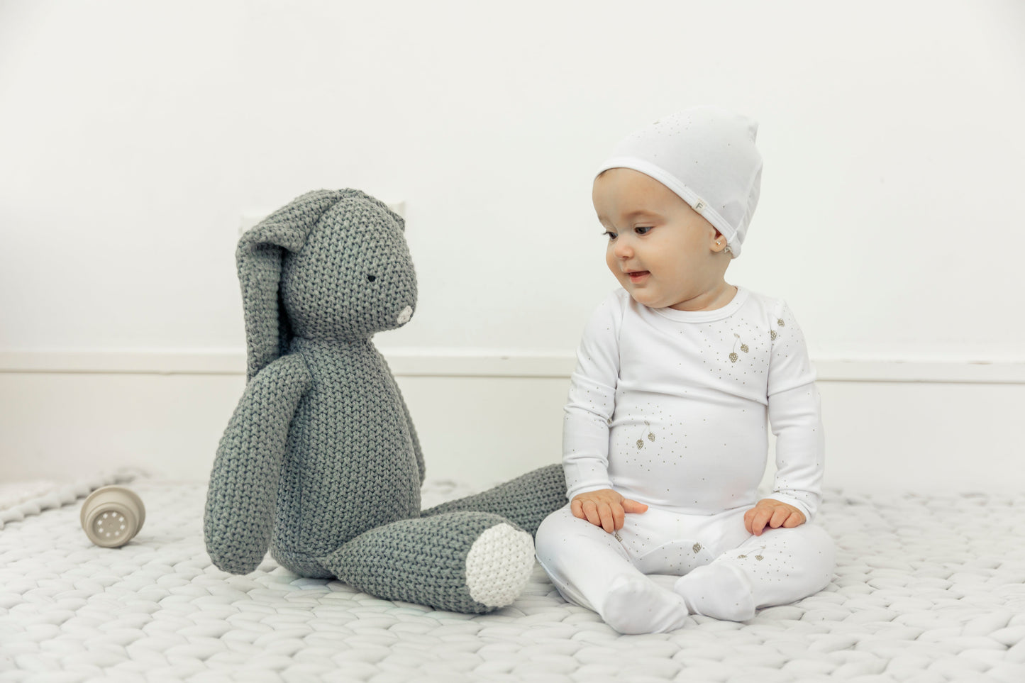 Strawberry and Dot Print Onesie Set