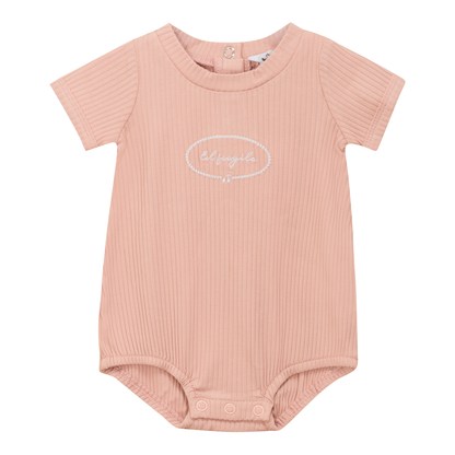 Little Fragile Romper Rosebud