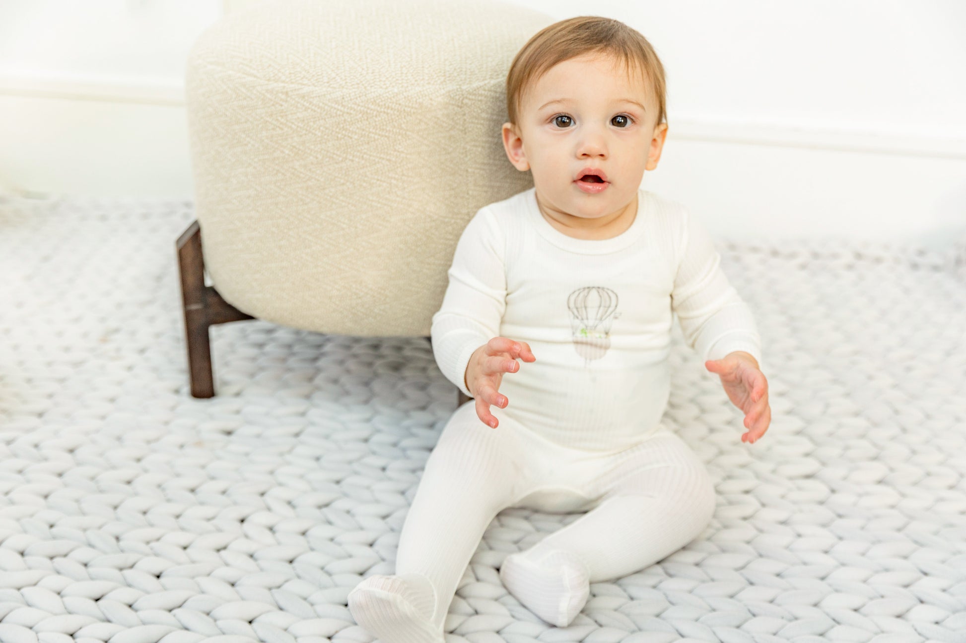 Air Balloon Print Onesie