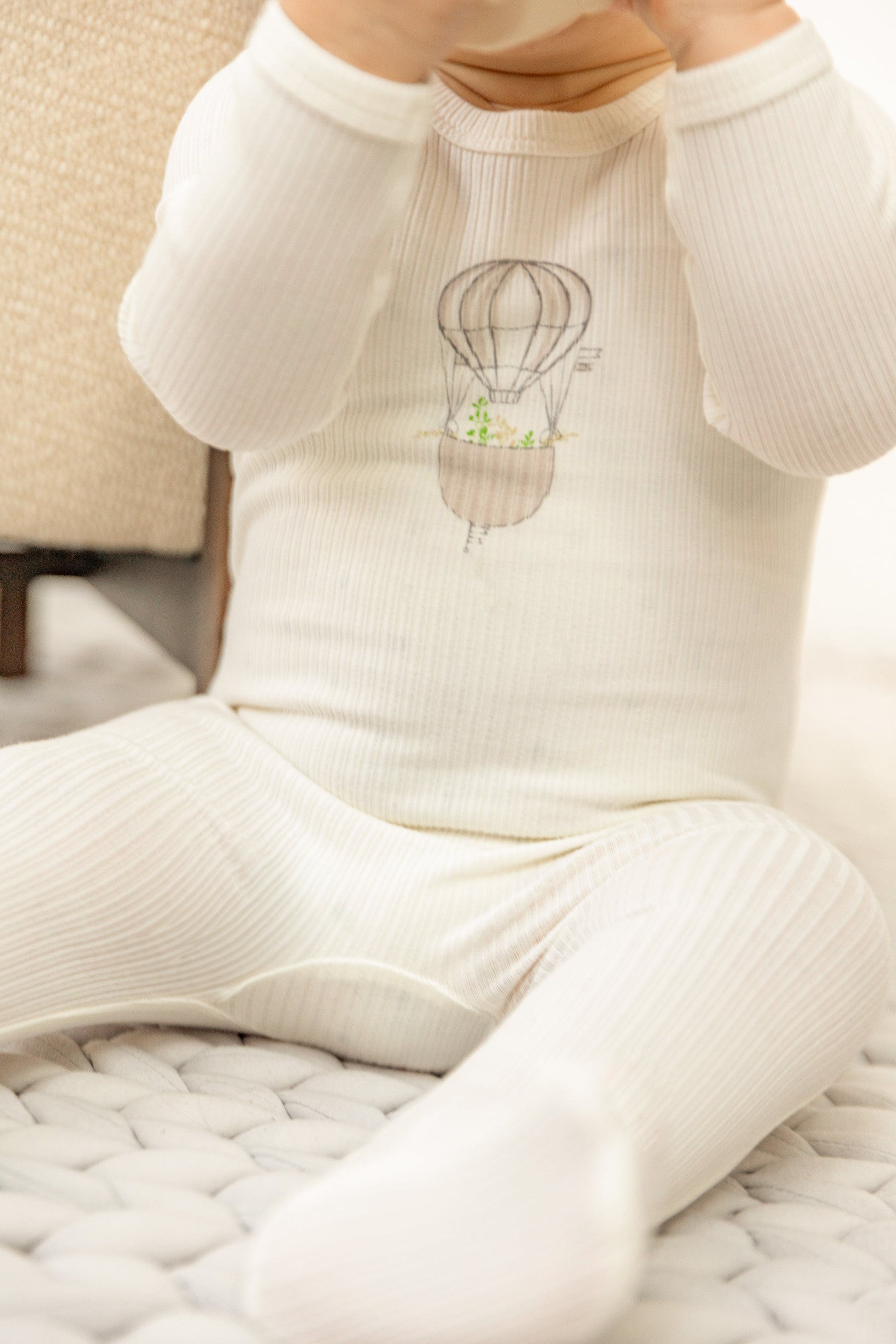 Air Balloon Print Onesie