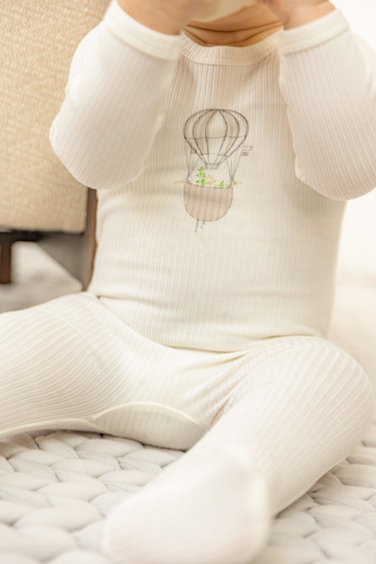 Air Balloon Print Onesie