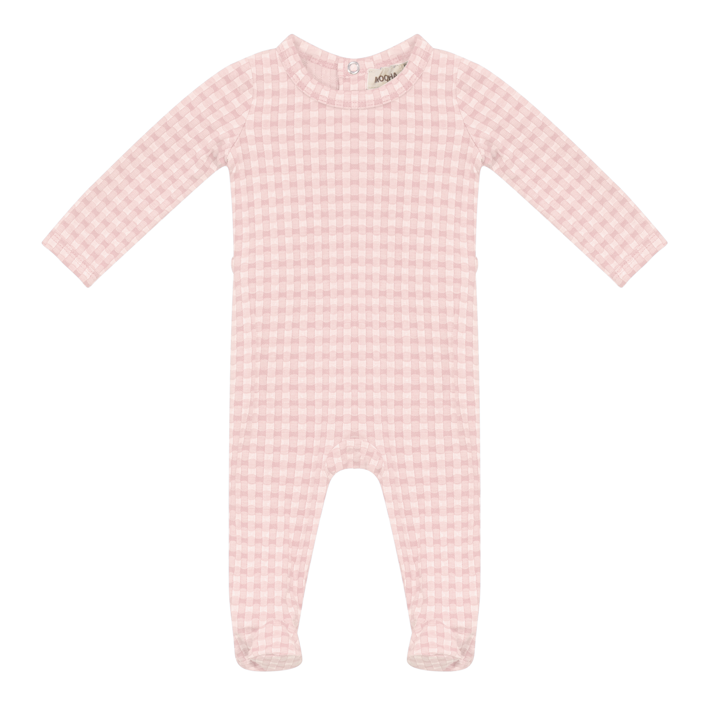 Plaid Stretch Onesie Pink 3 Months