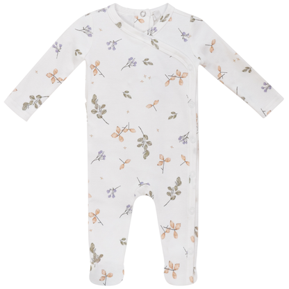 Pastel Print Onesie White Sage