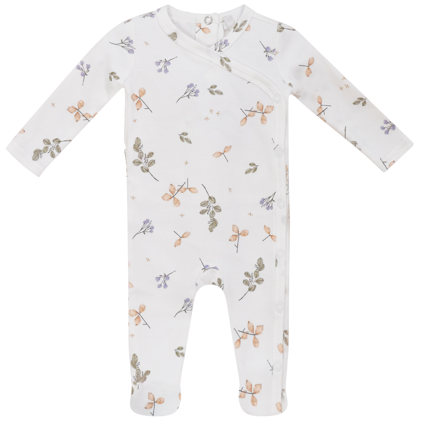 Pastel Print Onesie White Sage