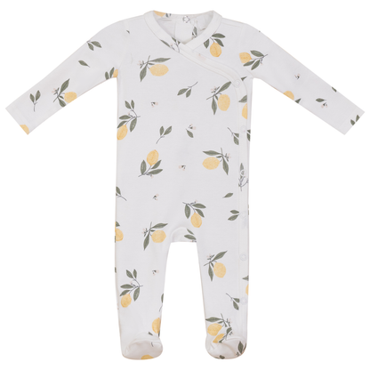 Pastel Print Onesie White Yellow