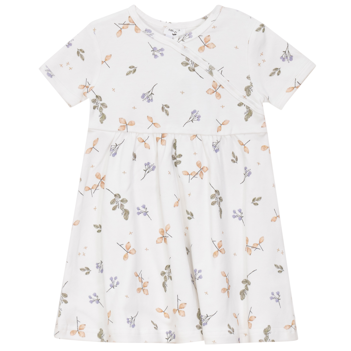 Pastel Print Dress White Sage