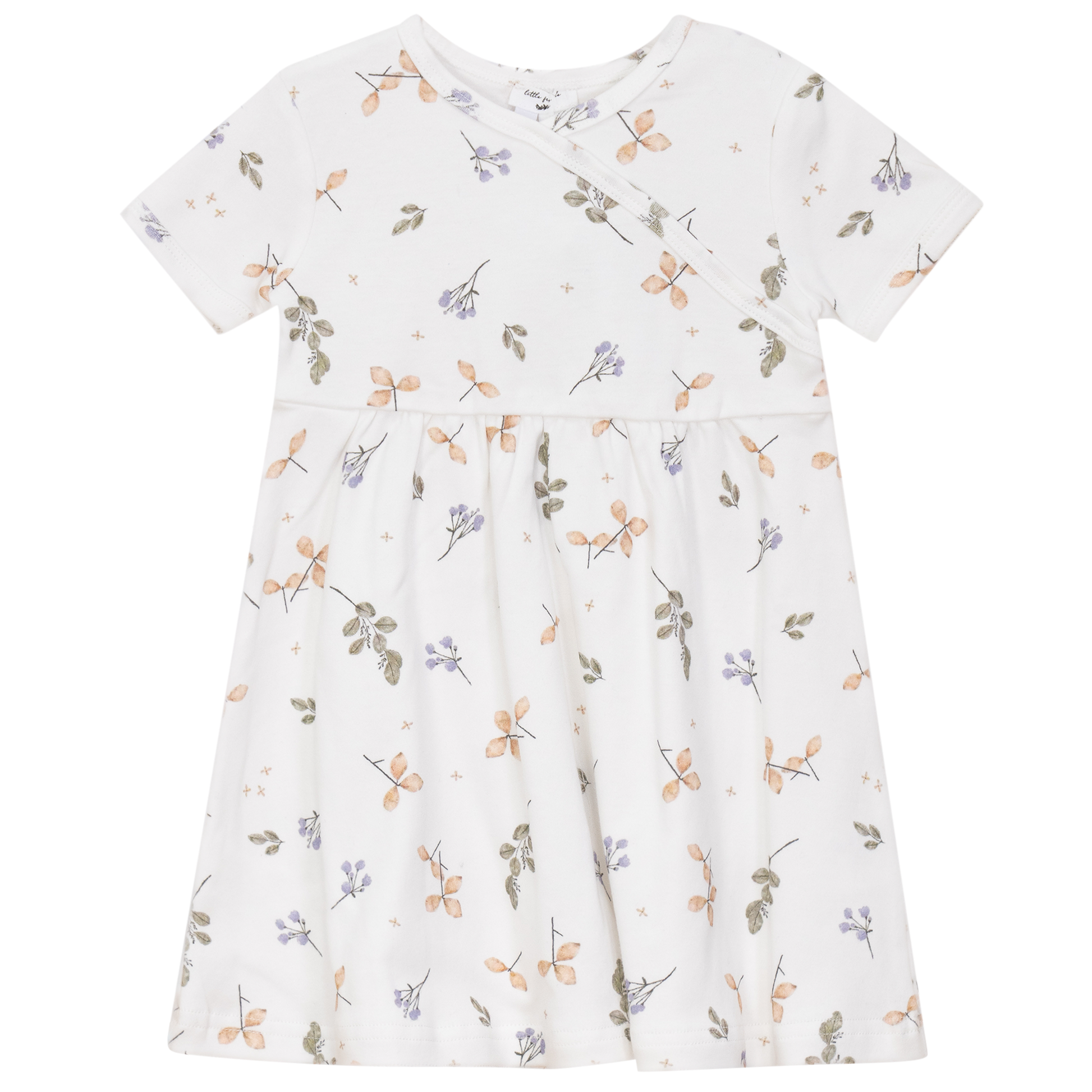 Pastel Print Dress White Sage