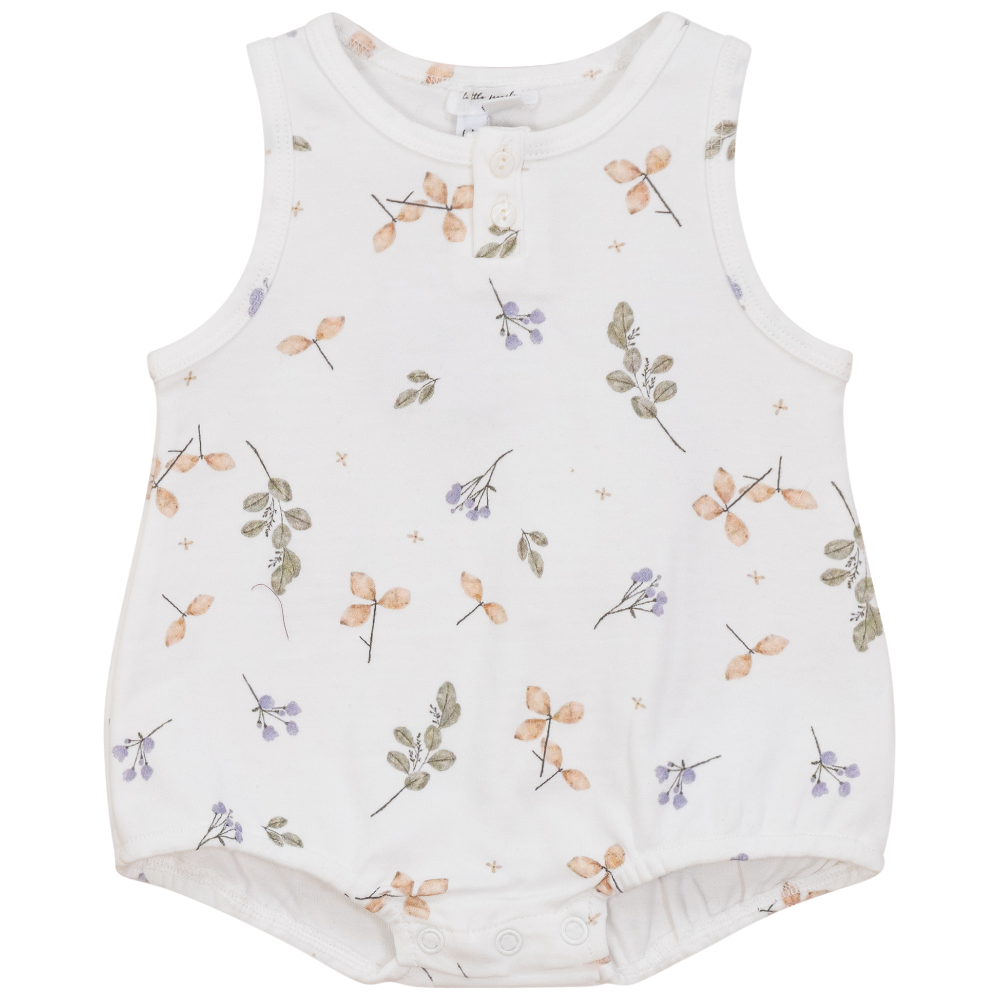 Pastel Print Romper White Sage