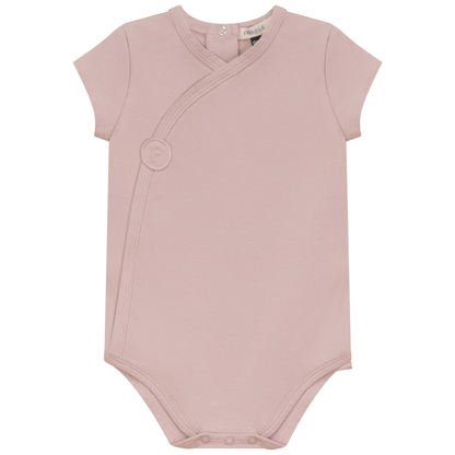 Cotton Spandex Short Romper Mauve