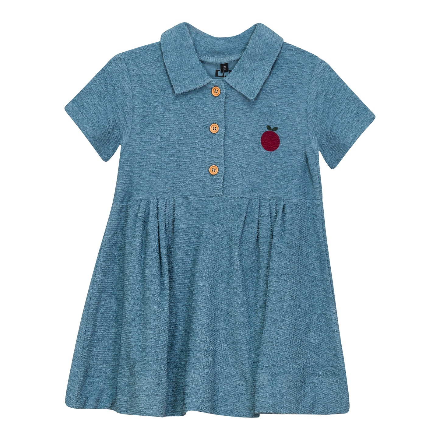 Textured Terry Dress Shadow Blue