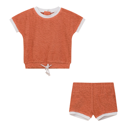 Textured Terry Short Set Ginger