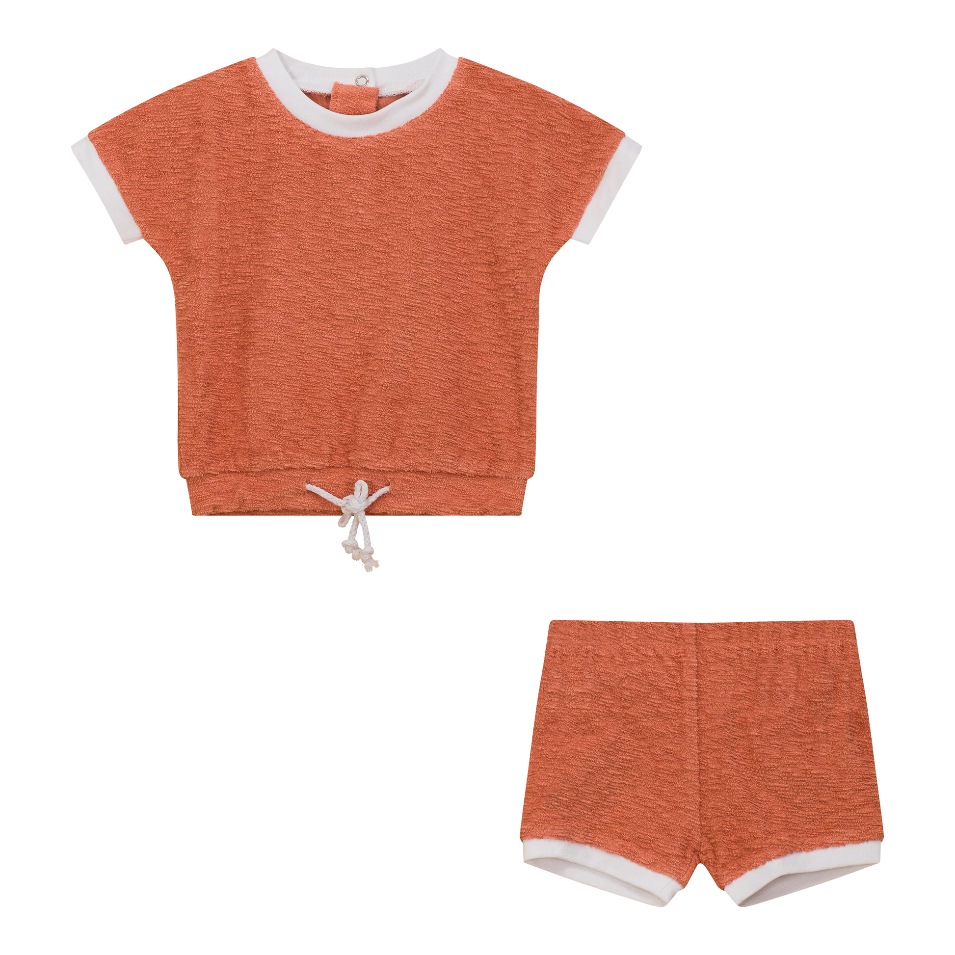 Textured Terry Short Set Ginger