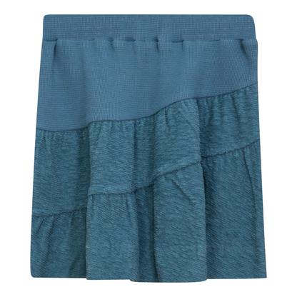 Textured Terry Skirt Shadow Blue