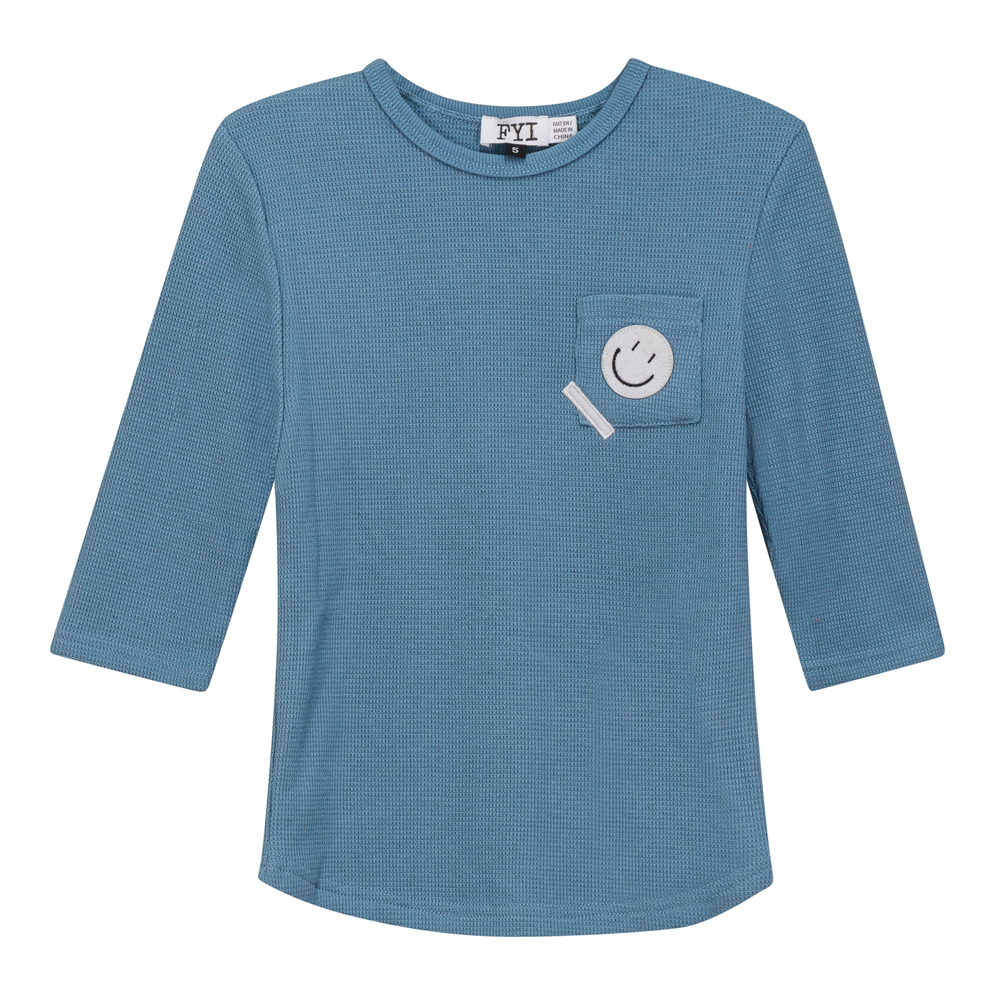 Square Textured Top Shadow Blue