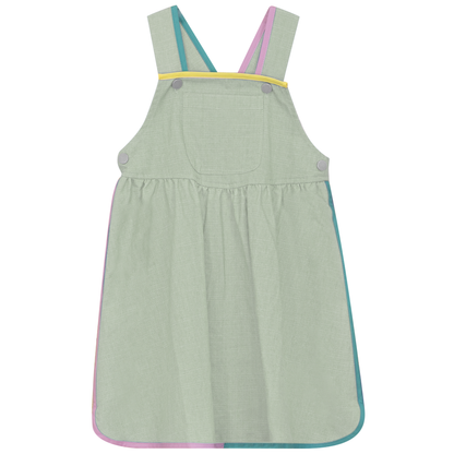 Woven Denim Jumper Sage