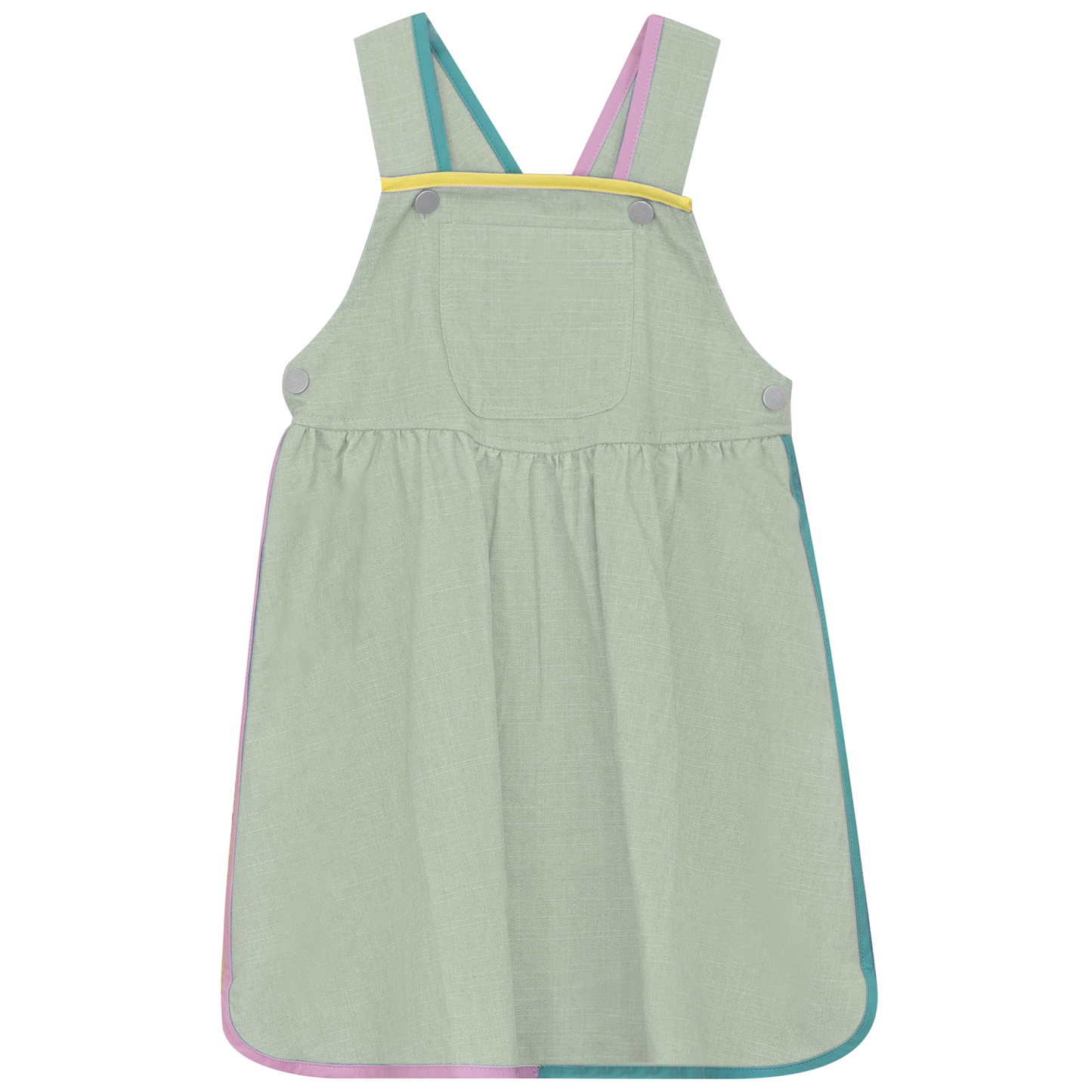 Woven Denim Jumper Sage