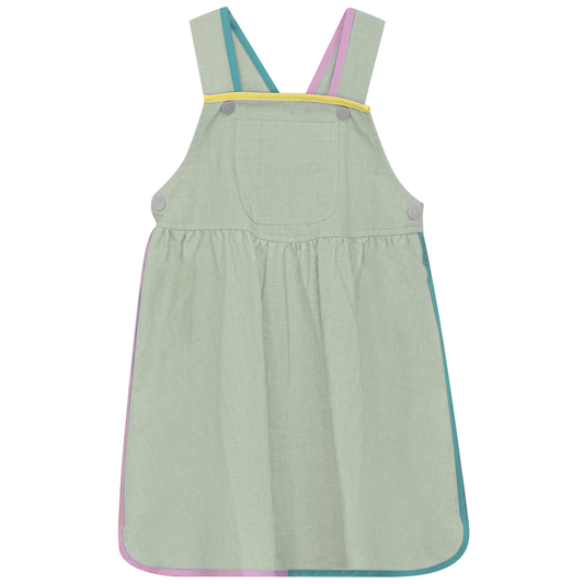 Woven Denim Jumper Sage