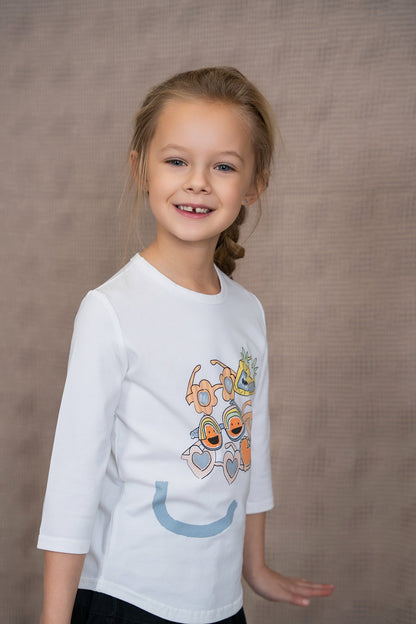 Smiley Sunglasses Print Tshirt