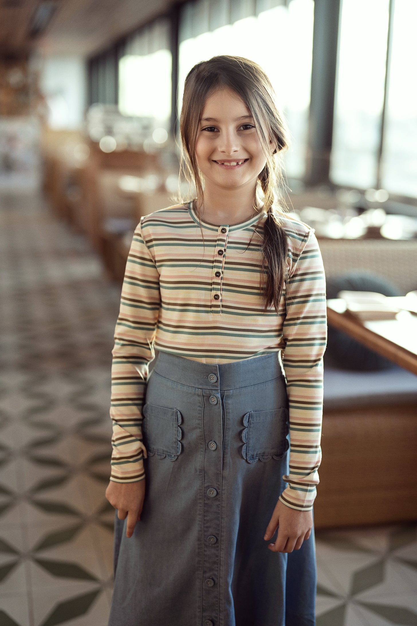 Multi Stripe Rib Top