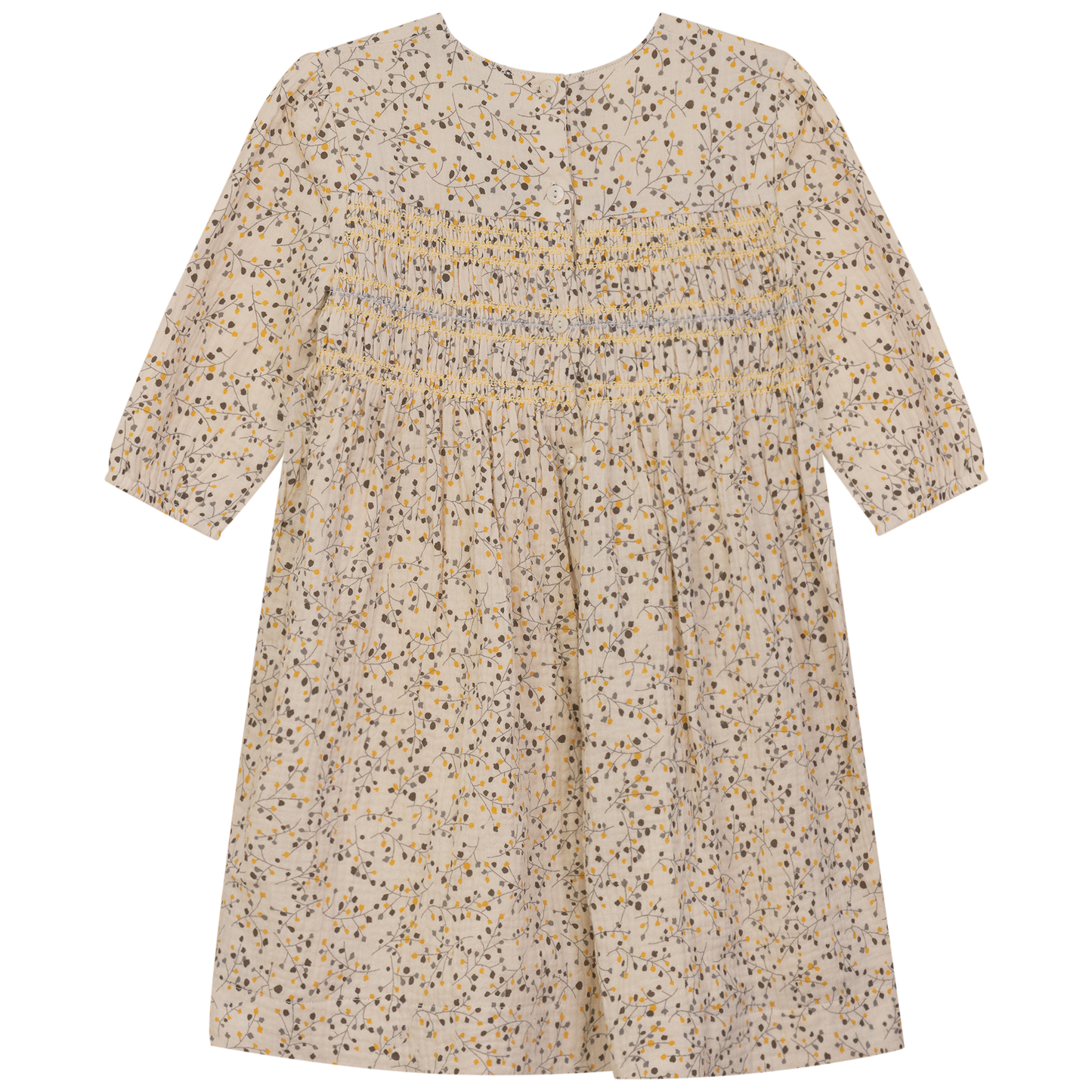 Crinkle Woven Flower Print Dress