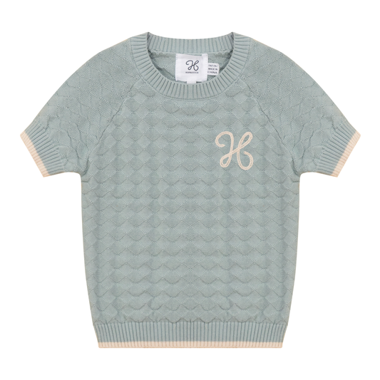 Diamond Textured Sweater Mint