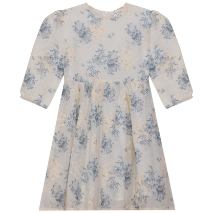 Woven Flower Embroidered Dress