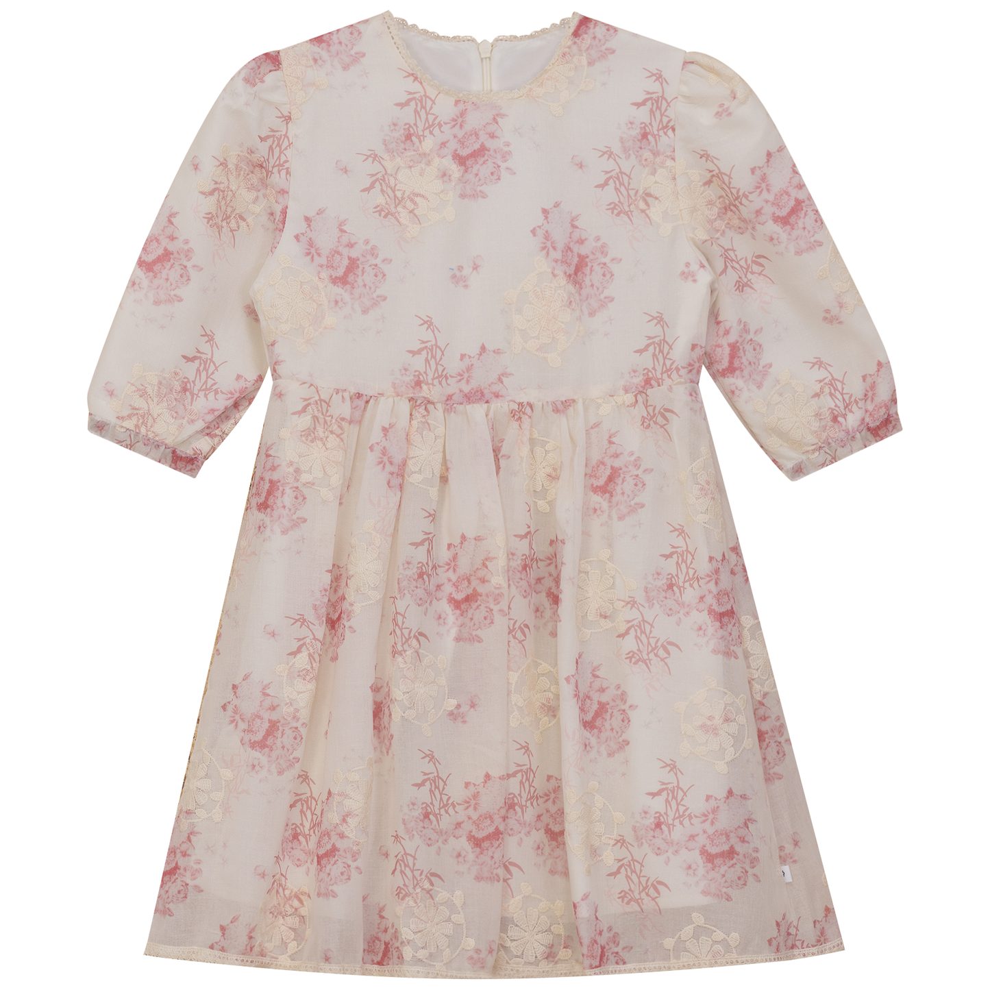Woven Flower Embroidered Dress